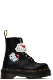 Dr. Martens - Bottes noires Jadon édition Hello Kitty