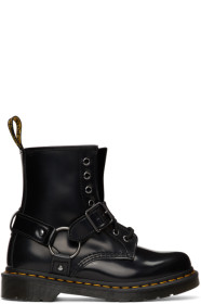 Dr. Martens - Black 1460 Harness Boots