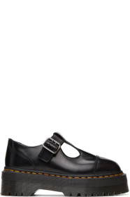 Dr. Martens - Chaussures en cuir noires Pulley Mary-Janes