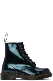 Dr. Martens - 蓝色 1460 晕彩踝靴