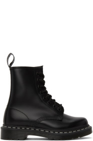 Dr. Martens - 黑色 1460 撞色缝线踝靴