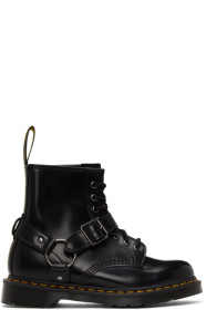 Dr. Martens - 黑色 1460 扣带踝靴