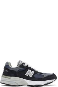 New Balance - ネイビー & グレー US Made 993 スニーカー