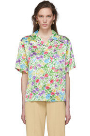 Les Reveries - Multicolor Silk Garden Camp Shirt
