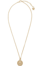 Versace - Silver Small Medusa Coin Necklace