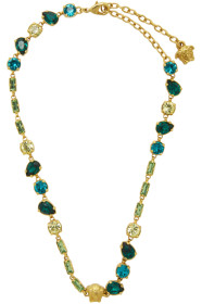 Versace - Gold Crystal Medusa Mini Necklace