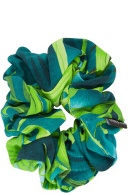 Versace - Green Jungle Print Scrunchie