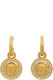 Versace - 金色 Diamond Medusa 耳坠
