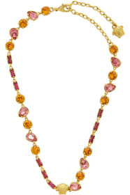 Versace - Gold Crystal Mini Medusa Necklace