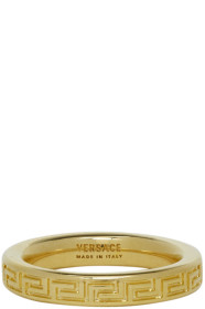 Versace - Gold Thin Empire Greek Ring