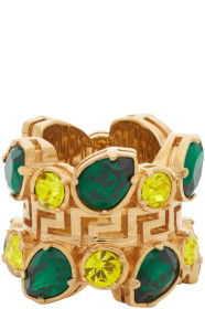 Versace - Bague verte Jungle Empire