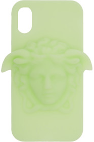 Versace - Green Glow-In-The-Dark iPhone X Case