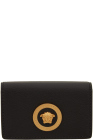 Versace - Black Medusa Flap Over Wallet