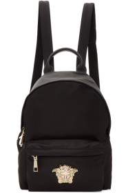 Versace - Black Nylon Palazzo Backpack