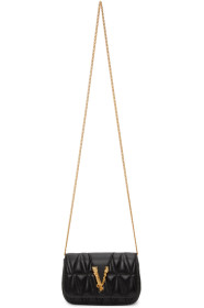 Versace - Black Quilted Virtus Evening Bag