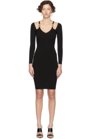Versace - Black Knit Medusa Dress