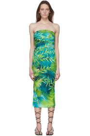 Versace - Green Jungle Print Dress
