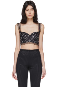Versace - Black Signature Bra Top
