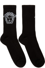 Versace - Chaussettes noires Medusa