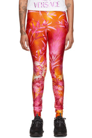 Versace - Orange Jungle Leggings