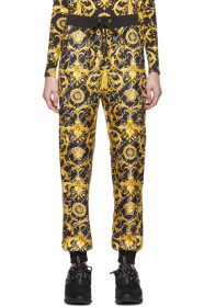 Versace - Black Silk Barocco Lounge Pants