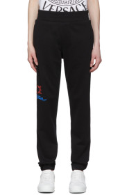 Versace - Black 'Home Signature' Lounge Pants