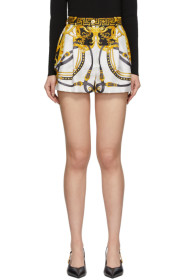 Versace - Multicolor Silk Barocco Rodeo Shorts