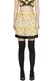 Versace - White Barocco Signature Skirt