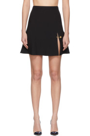 Versace - Black Safety Pin Miniskirt