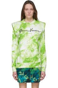 Versace - 绿色 Signature 扎染针织衫