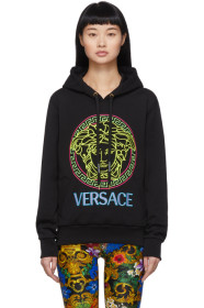 Versace - Black Neon Medusa Hoodie