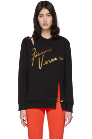 Versace - 黑色 Signature 饰针套头衫
