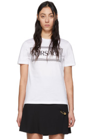 Versace - ホワイト 90's ロゴ T シャツ