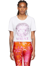 Versace - White Metallic Medusa T-Shirt