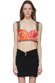Versace - Pink Jungle Print Bralette