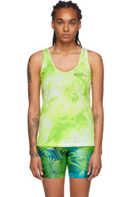 Versace - Green Tie-Dye Tank Top