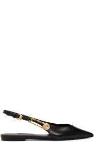 Versace - Black Medusa Safety Pin Loafers