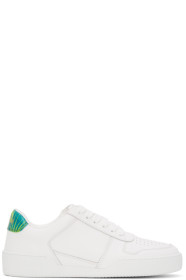Versace - White & Green Jungle Ilus Sneakers