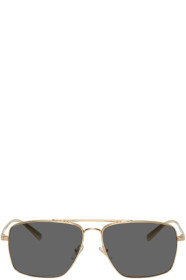 Versace - 金色 Deep Greca 太阳镜