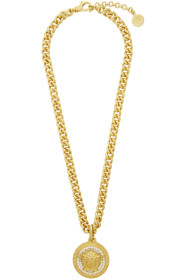 Versace - Gold Crystal Medusa Necklace