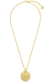 Versace - Gold Medusa Crystal Palazzo Necklace