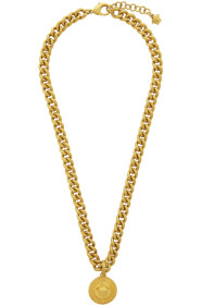 Versace - Collier doré Laurel Medusa Pendant