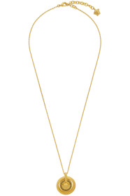 Versace - Gold & Black Chain Medusa Necklace