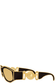 Versace - Black & Gold Sunglasses Brooch