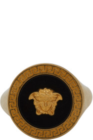 Versace - Bague dorée Round Medusa