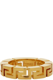 Versace - ゴールド Meander リング