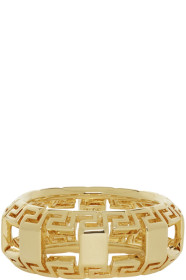 Versace - Bague dorée Greek Key