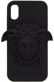 Versace - ブラック メドゥーサ iPhone X ケース