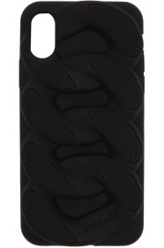 Versace - ブラック Chain Reaction iPhone X ケース