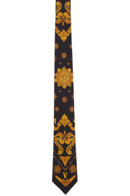 Versace - Black Sheriff Barocco Tie